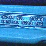 68YenkoCamaroDragCarTag